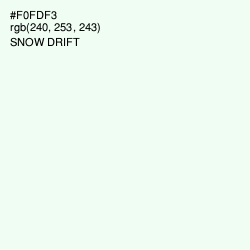 #F0FDF3 - Snow Drift Color Image
